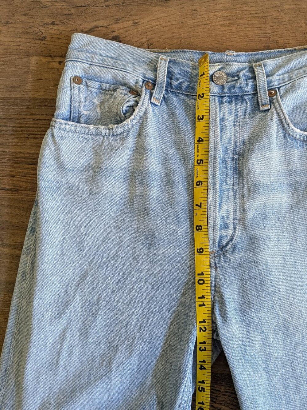 Agolde Riley High Rise Straight Crop Size 27 - Picture 12 of 14